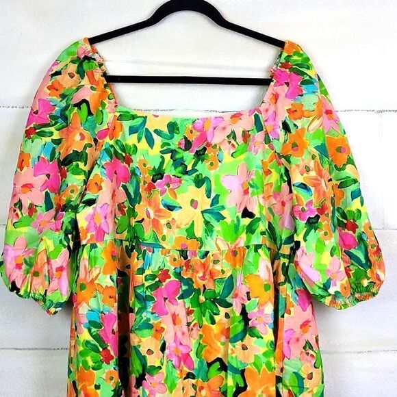 NWT Sanctuary bright and juicy flare Babydoll Dress. Size L - Picture 2 of 9